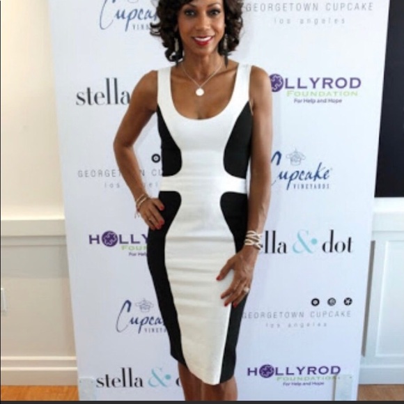 Black Halo Annabelle Color block Sheath Dress 6 - Picture 3 of 4